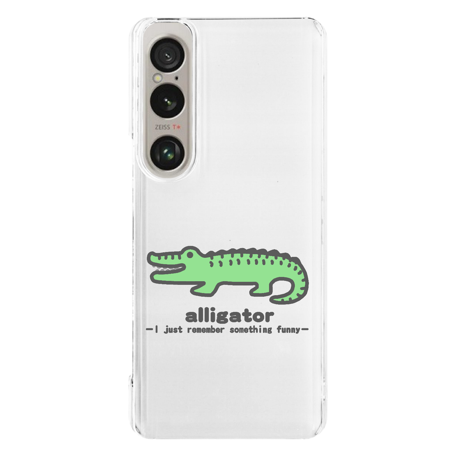 思い出し笑いのワニⅡ Xperia 1 VI (SO-51E/SOG13/A401SO/XQ-EC44) ハードケース