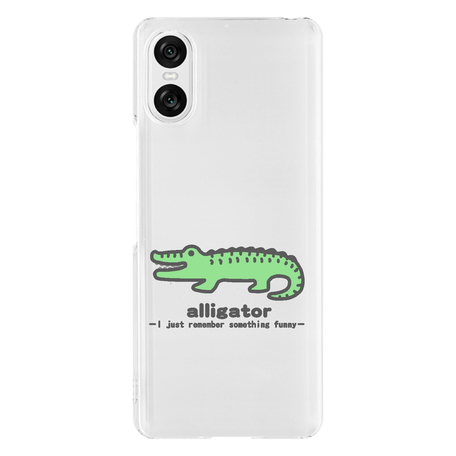 思い出し笑いのワニⅡ Xperia 10 VI (SO-52E/SOG14/A402SO/XQ-ES72) ハードケース