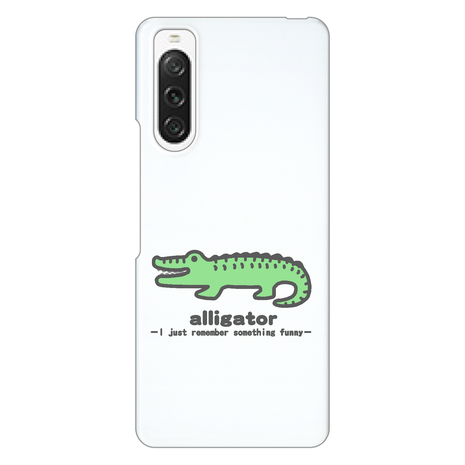 思い出し笑いのワニⅡ Xperia 10 V (SO-52D/SOG11/A302SO/XQ-DC44)ハードケース