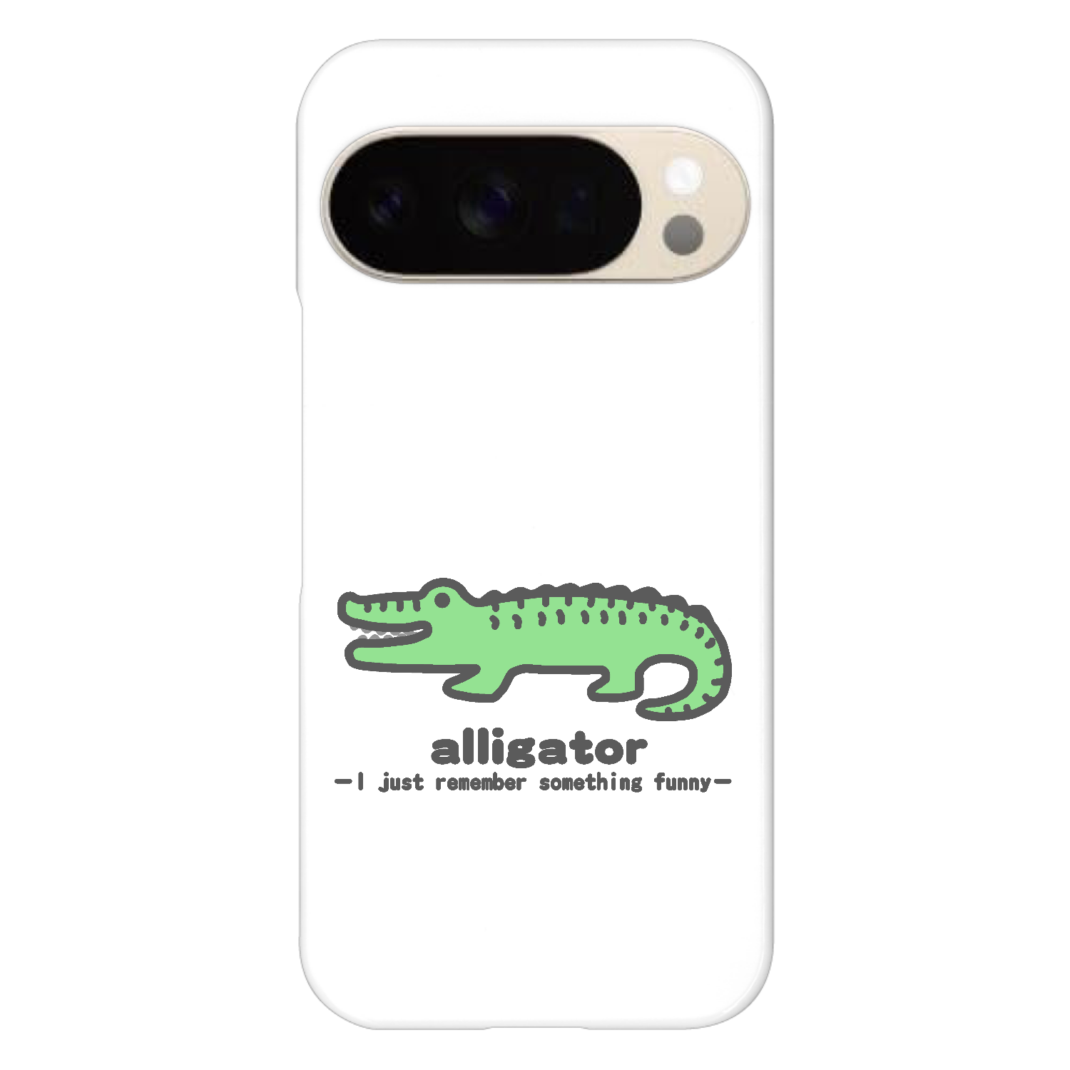 思い出し笑いのワニⅡ Google Pixel 10/10 Pro ハードケース