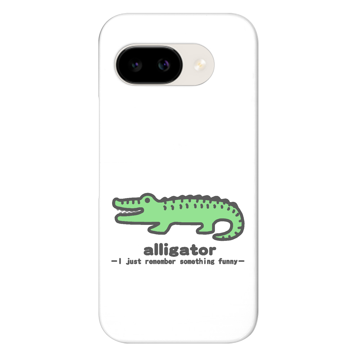 思い出し笑いのワニⅡ Google Pixel 9a ハードケース