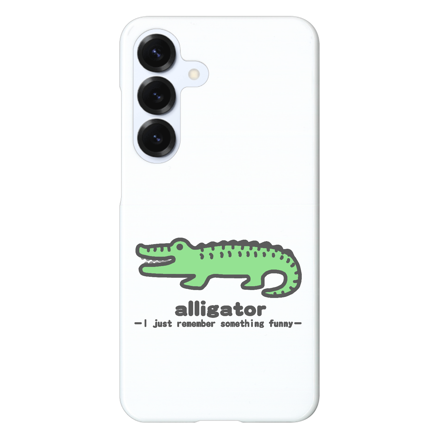 思い出し笑いのワニⅡ Galaxy S25 (SC-51F) ハードケース
