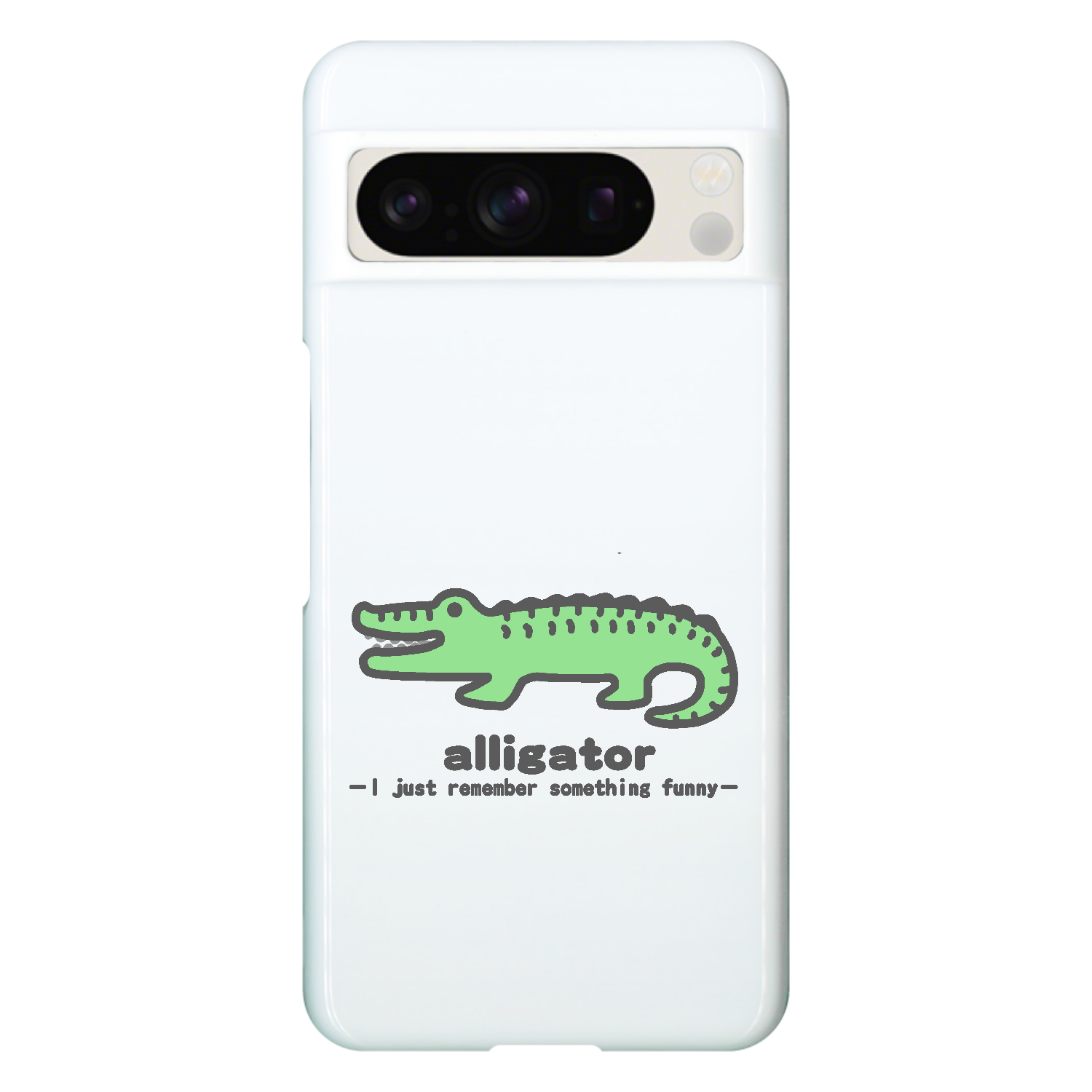 思い出し笑いのワニⅡ Google Pixel 8 Pro ハードケース