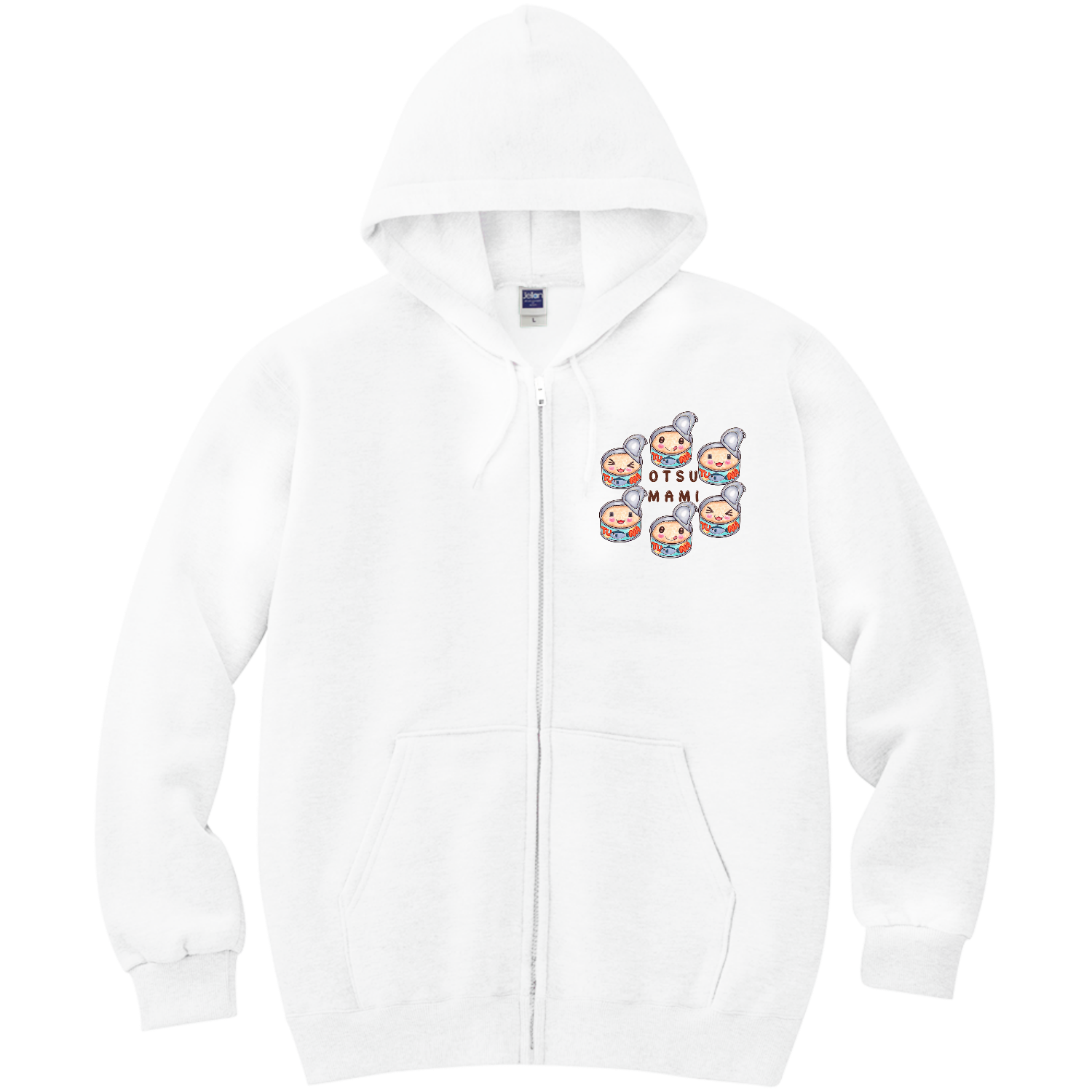 おつまみツナ缶  軽量ジップアップパーカー