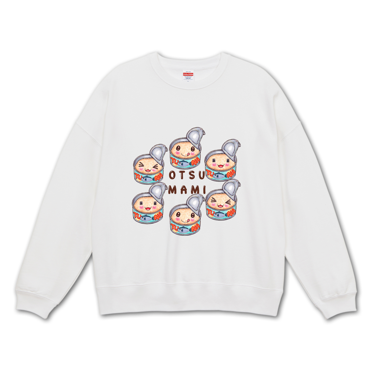 おつまみツナ缶  ビッグシルエットクルーネックスウェット（裏パイル）