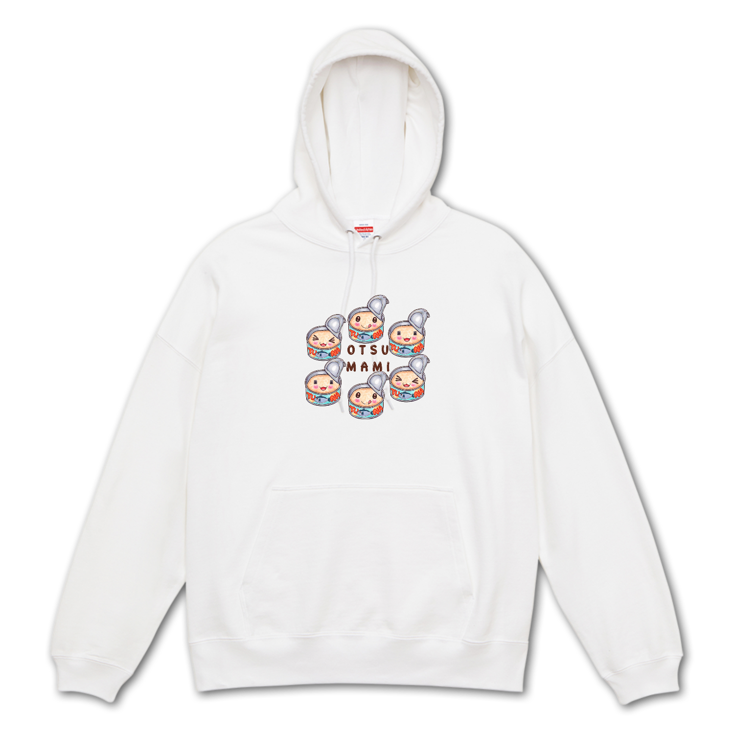 おつまみツナ缶  ビッグシルエットスウェットプルオーバーパーカー（裏パイル）