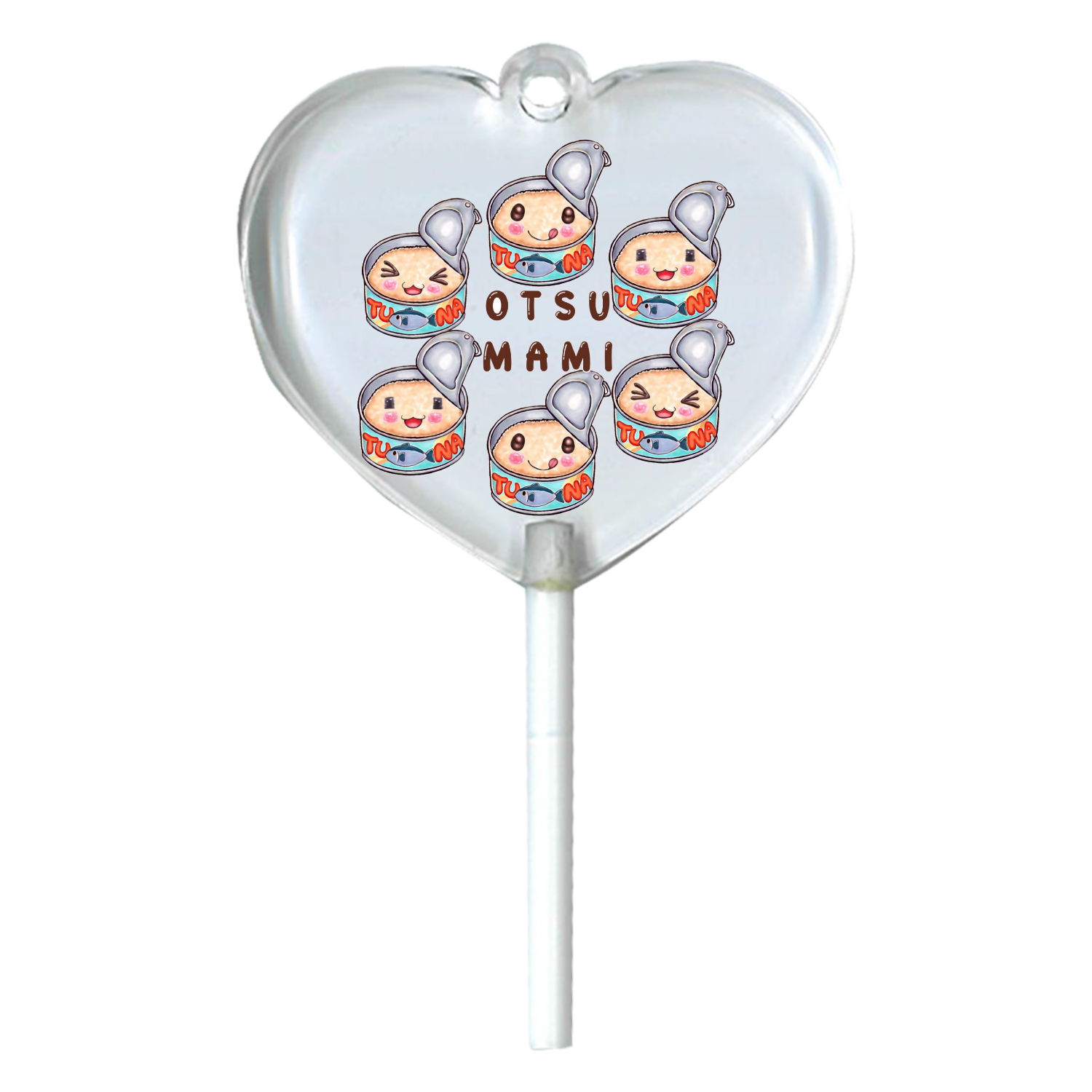 おつまみツナ缶  ハートキャンディアクリルチャーム