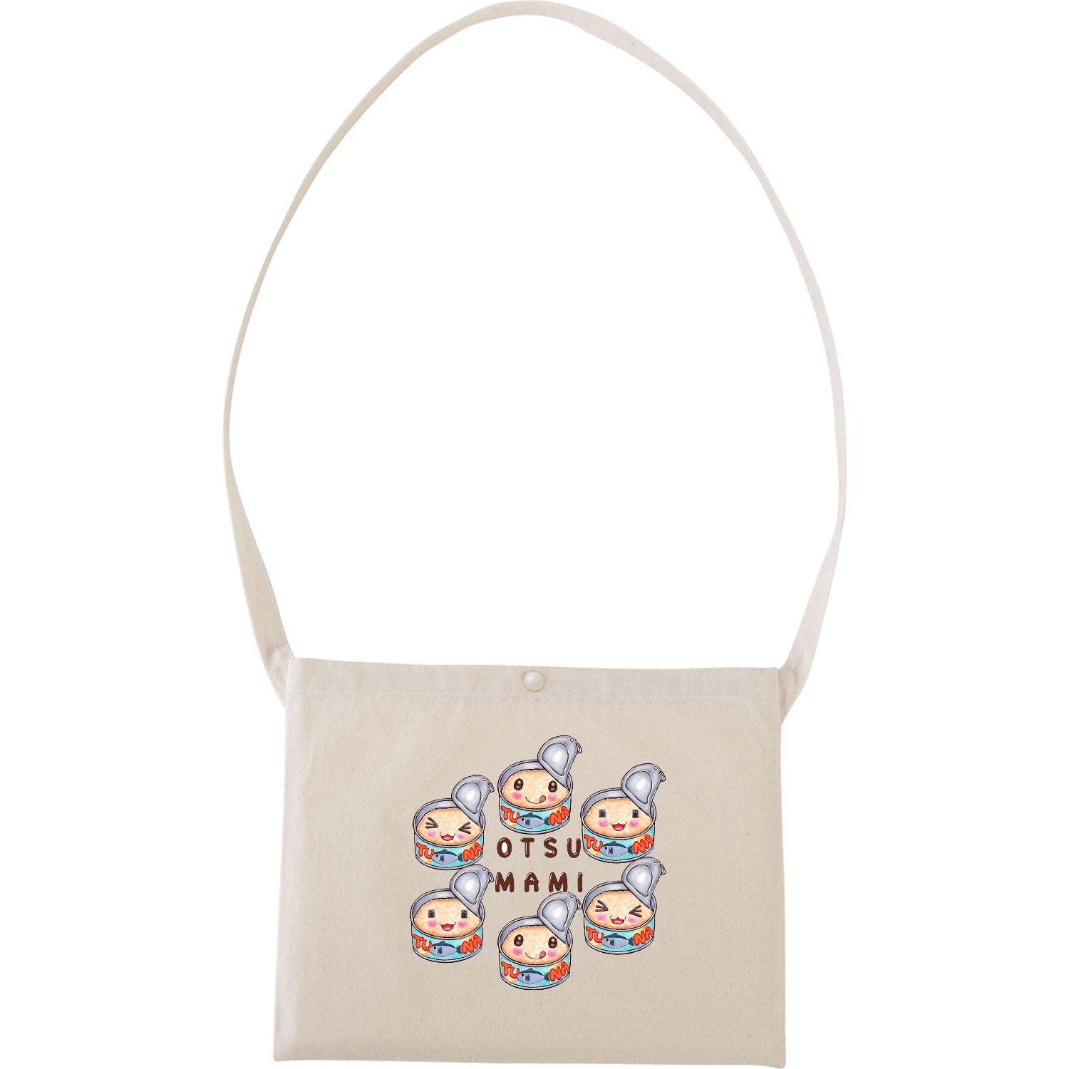 おつまみツナ缶  キャンバスサコッシュ(フルカラー転写プリント)