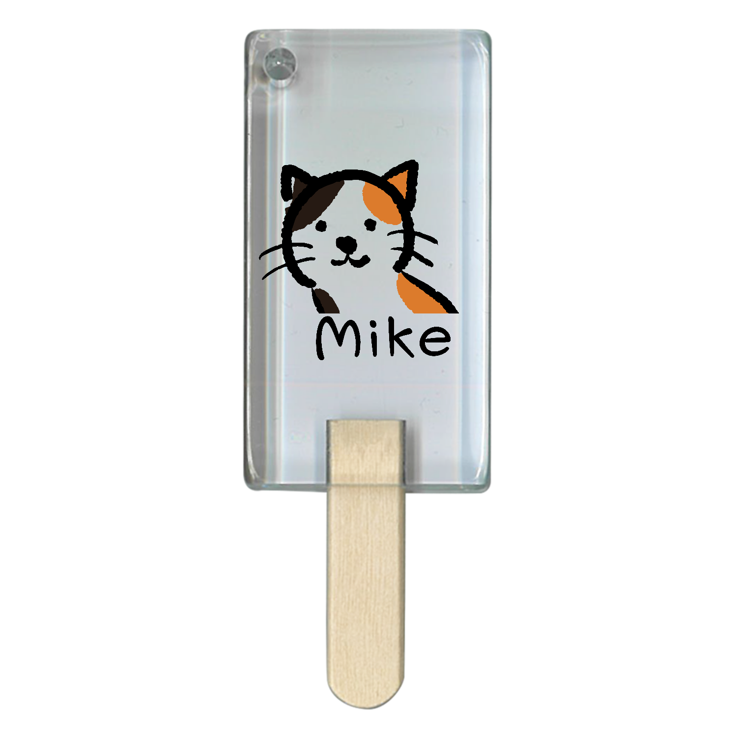 かわいいミケちゃんアイス型アクリルチャームの商品購入ページ