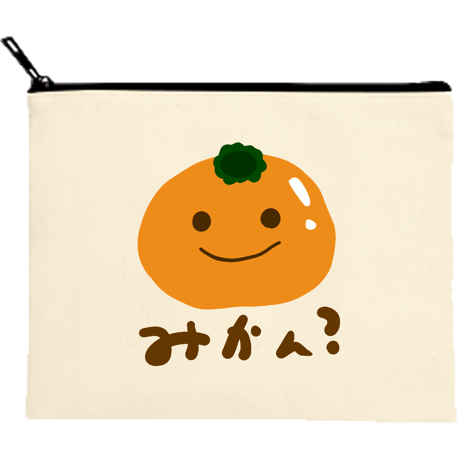 可愛いみかんちゃん ポーチ｜チコデザ - オリラボマーケット