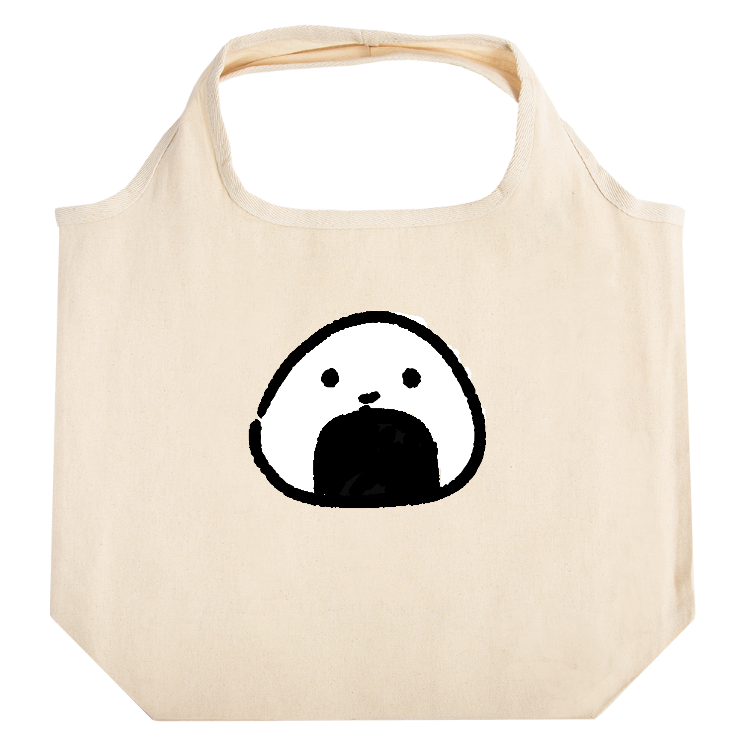 ただのおにぎり たためるマルシェ【白プリントあり】