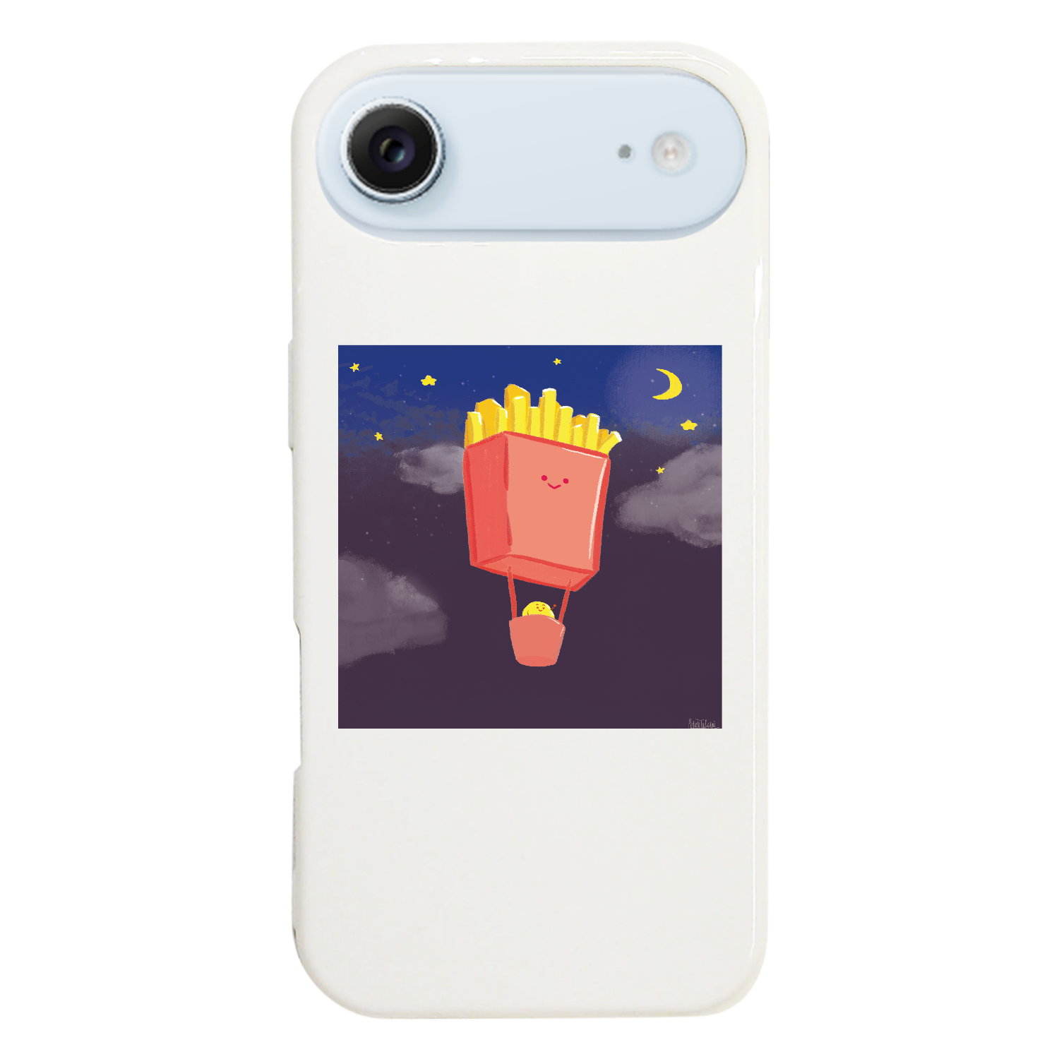 気球シリーズ「フライドポテト気球 feat おじゃが」 iPhone17 Air (ハードケース)