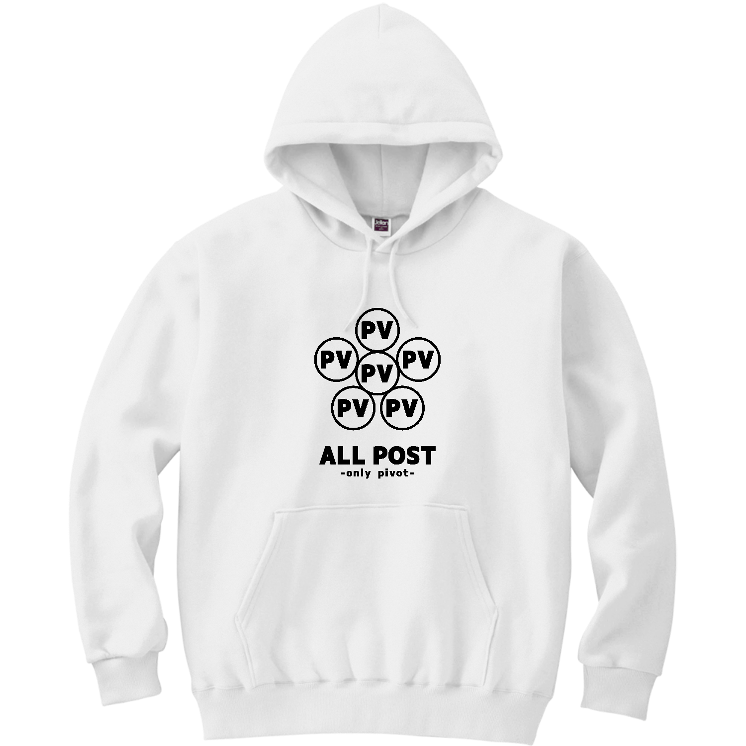 ハンドボール　みんなでポスト 軽量プルパーカー (長袖プリント)