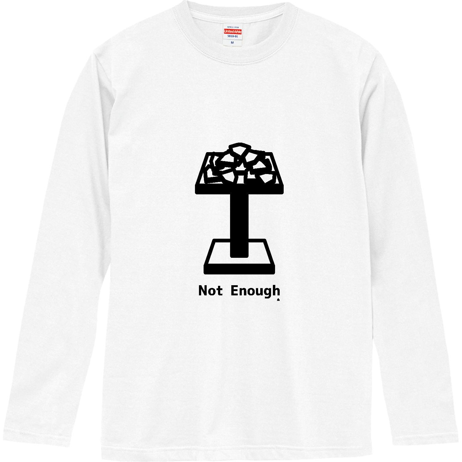 将棋　駒台が山盛りに ロングスリーブTシャツ