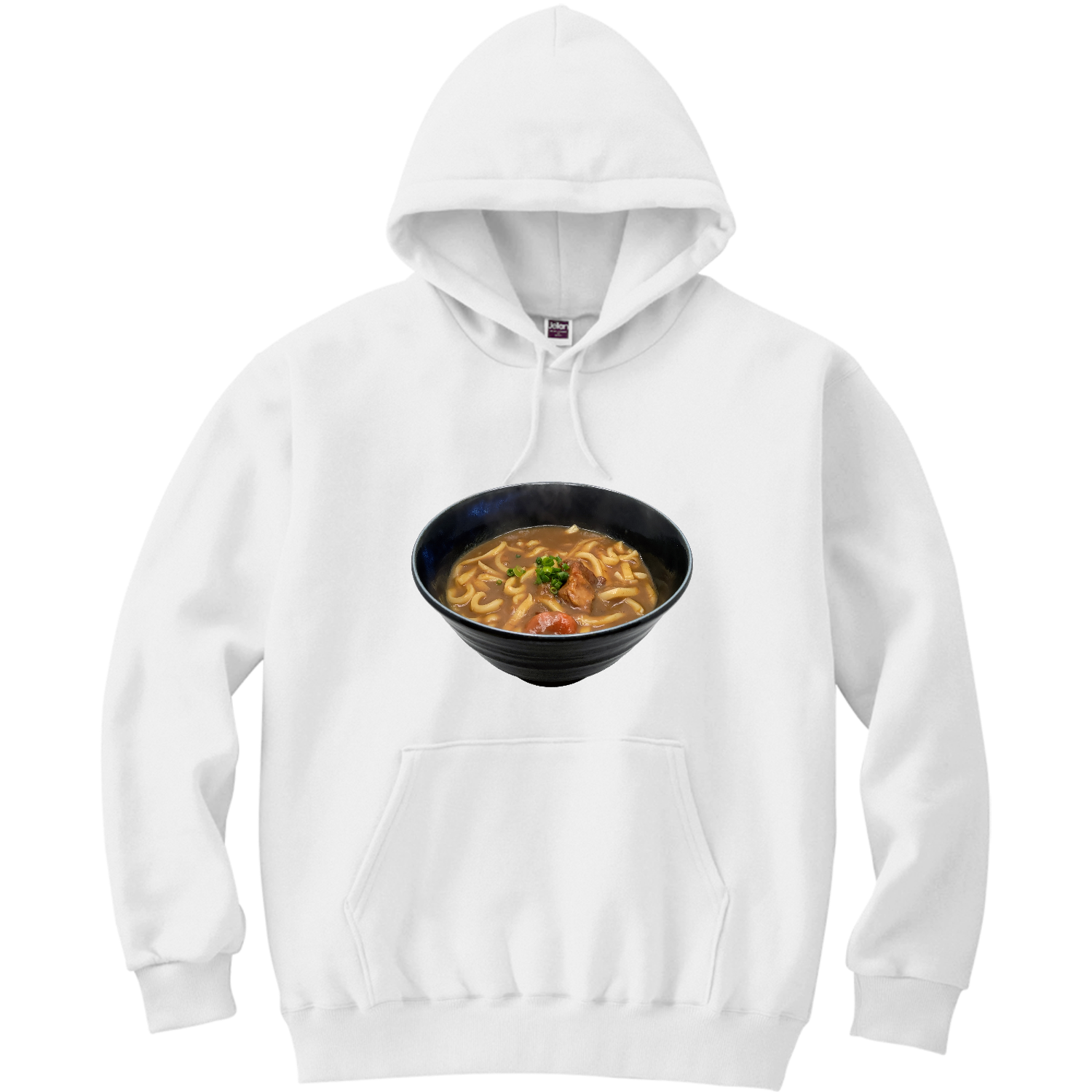 カレーうどん 軽量プルパーカー (長袖プリント)