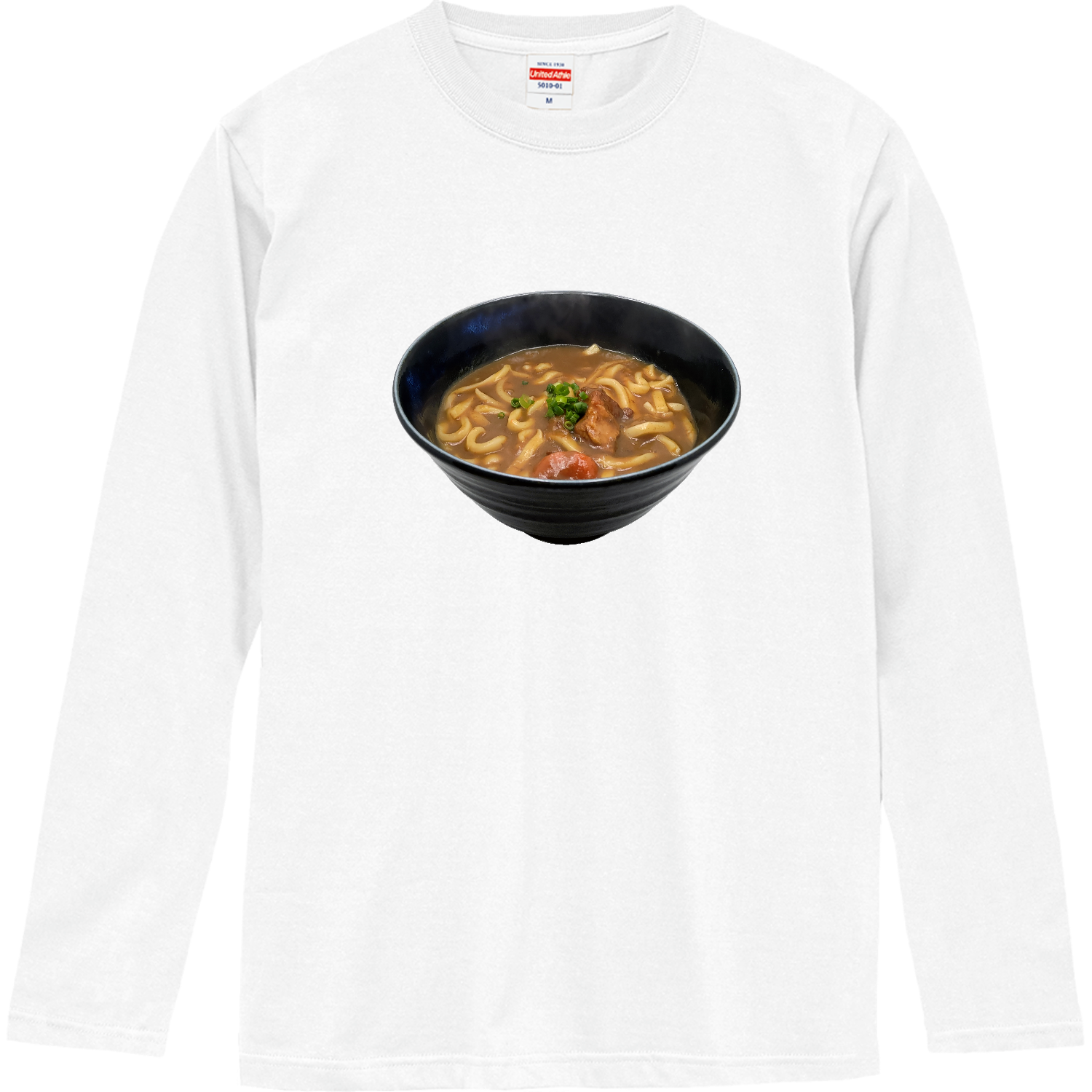 カレーうどん ロングスリーブTシャツ