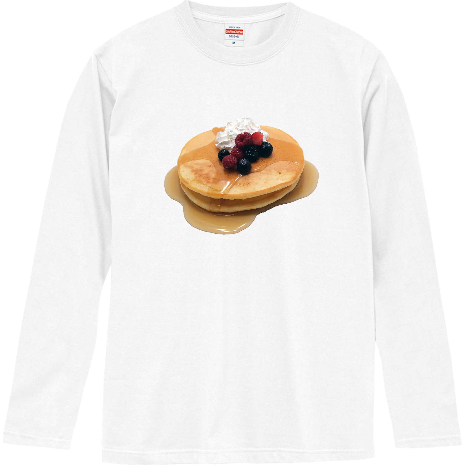 パンケーキ　ベリートッピング ロングスリーブTシャツ