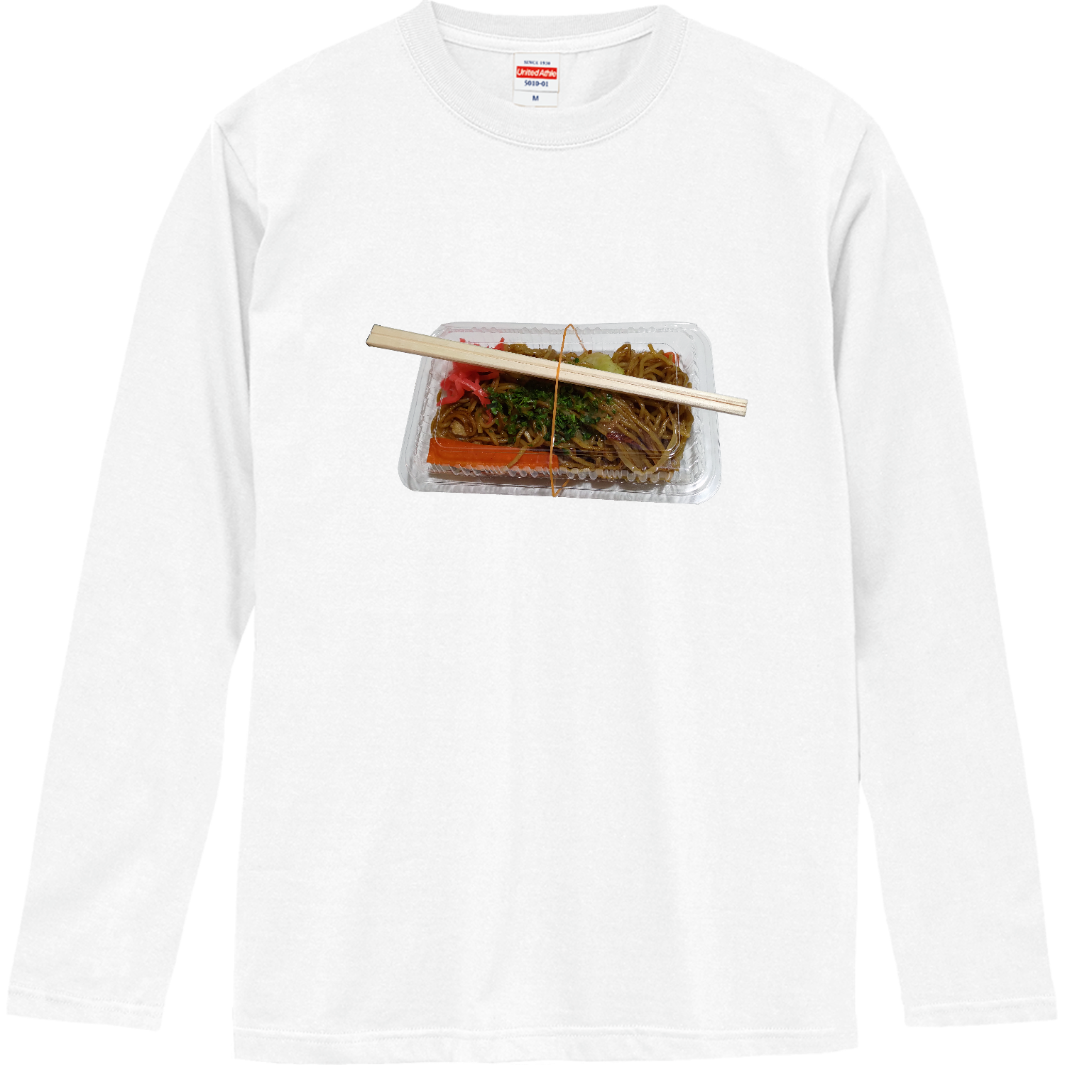 縁日焼きそば ロングスリーブTシャツ