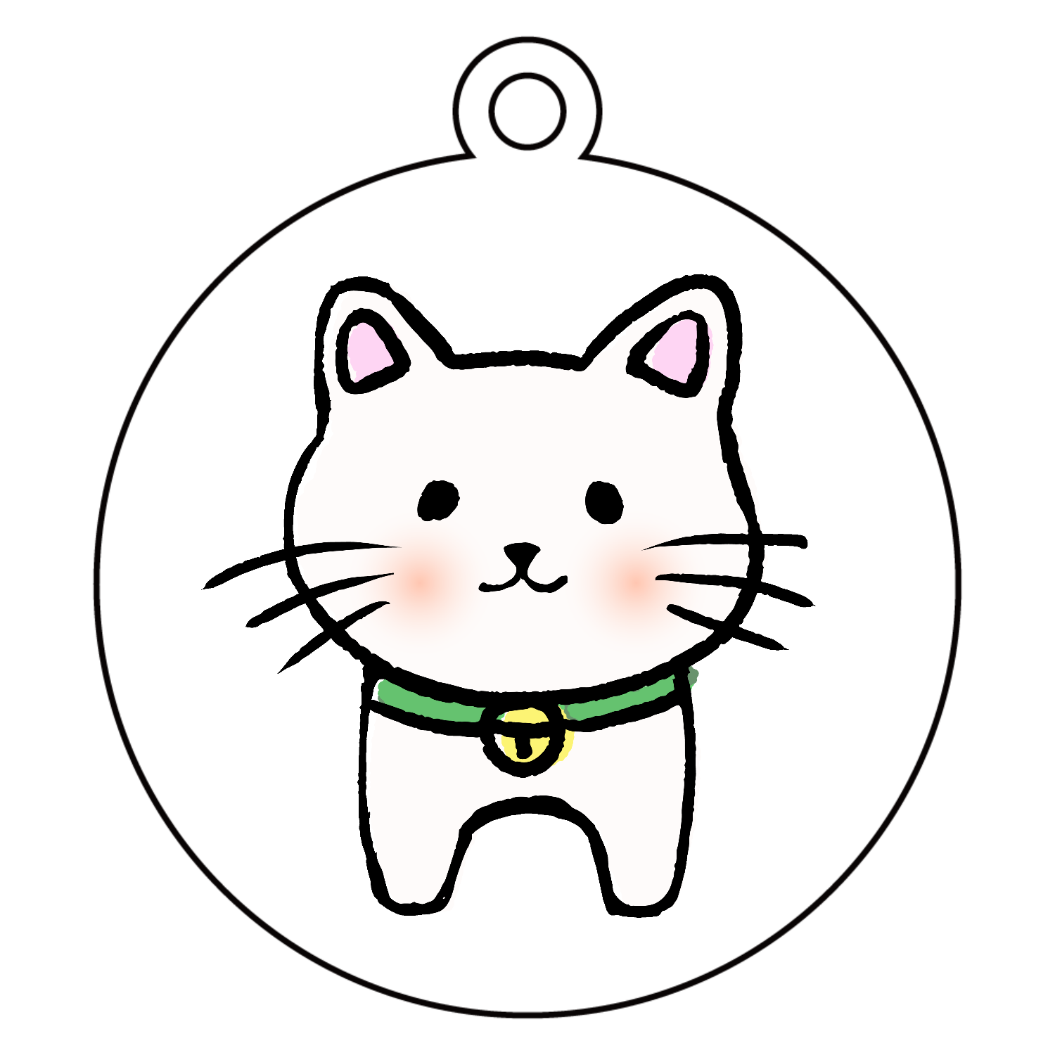 ただのしろねこ バッグ｜チコデザ - オリラボマーケット