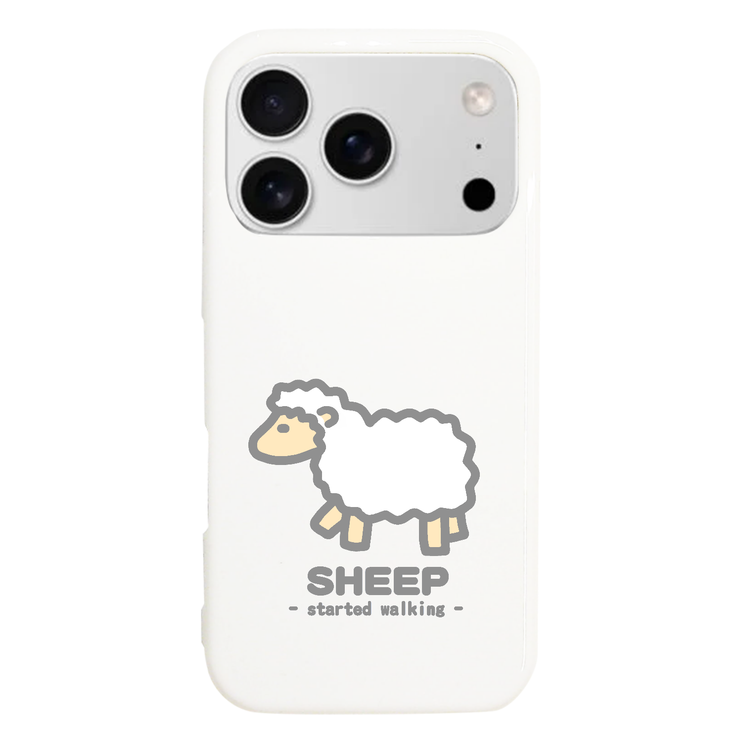 なんとなく歩き出すひつじⅡ（灰） iPhone17 Pro (ハードケース)