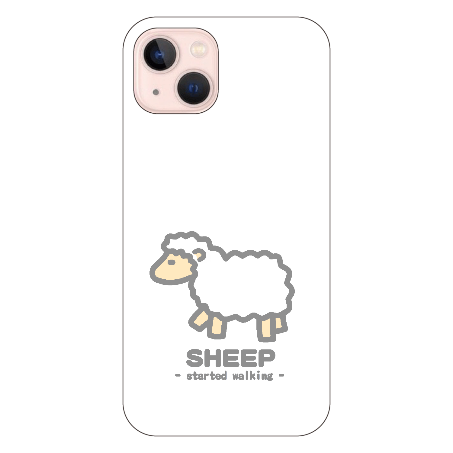 なんとなく歩き出すひつじⅡ（灰） iPhone13 (白/黒) 