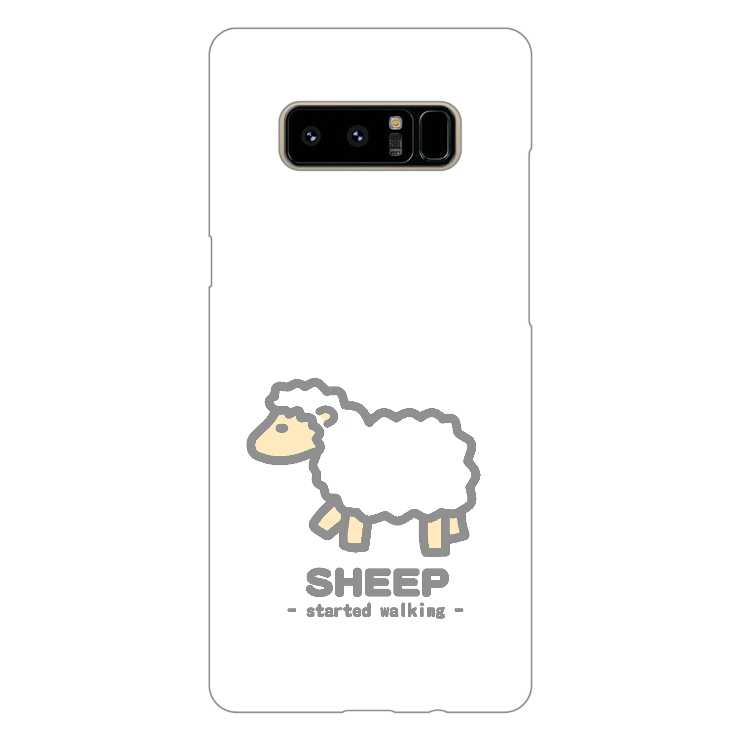 なんとなく歩き出すひつじⅡ（灰） Galaxy Note8（白）