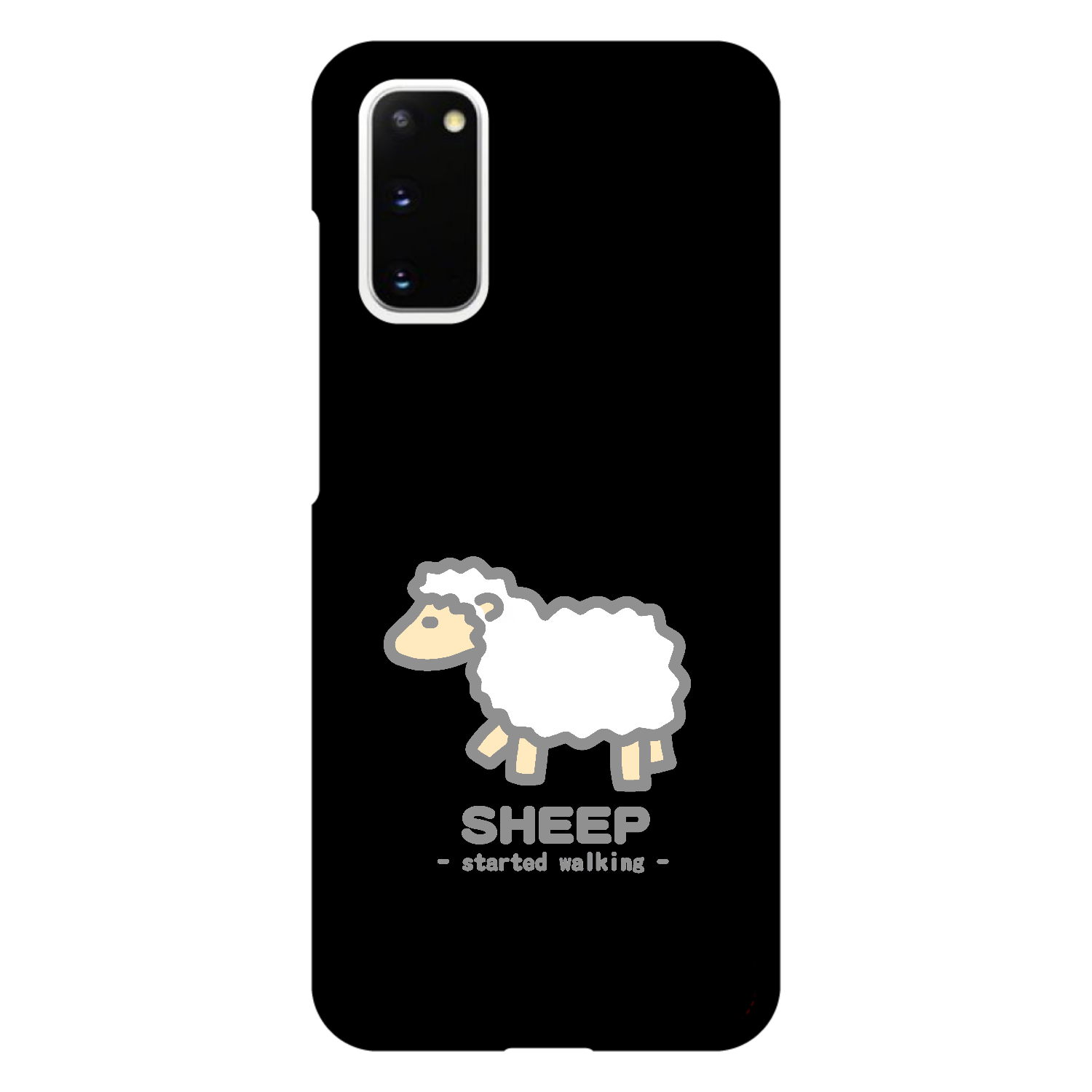 なんとなく歩き出すひつじⅡ（灰） Galaxy S20 5G 用 ハードケース