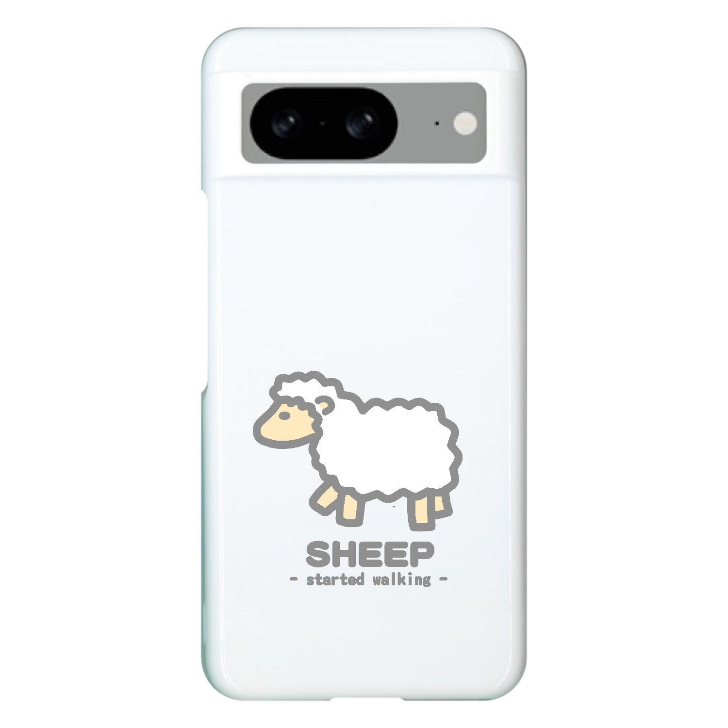 なんとなく歩き出すひつじⅡ（灰） Google Pixel 8 ハードケース