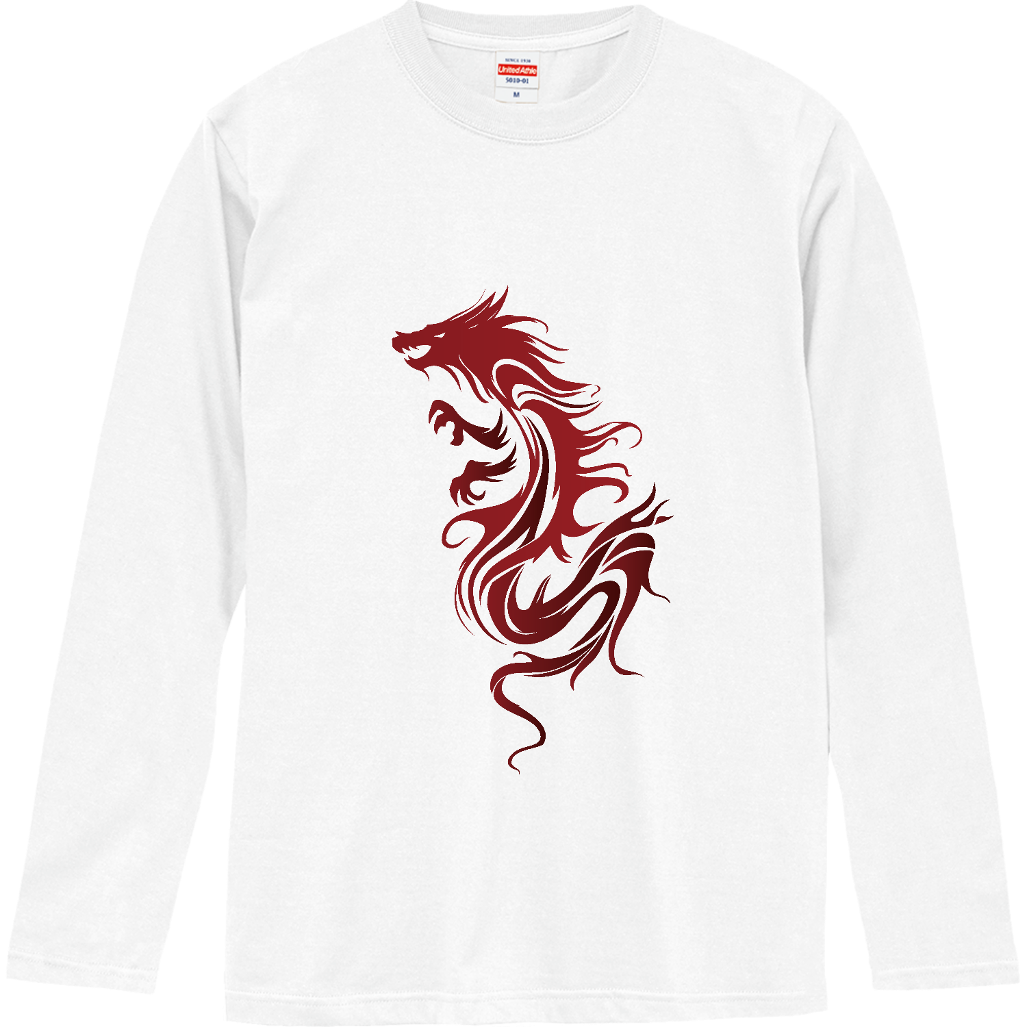 ファイアードラゴンのタトゥーマーク ロングスリーブTシャツ