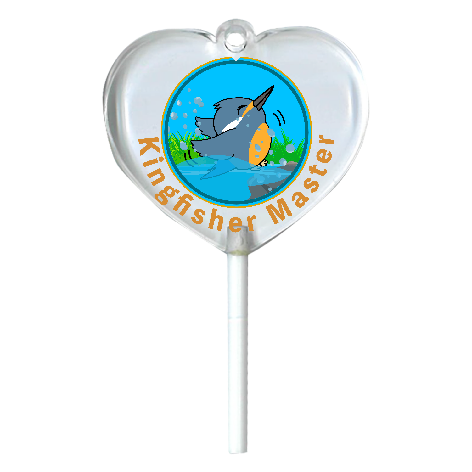 カワセミマスター ハートキャンディアクリルチャーム