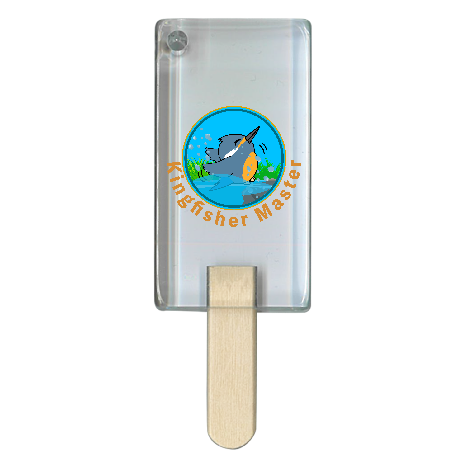 カワセミマスター アイス型アクリルチャーム