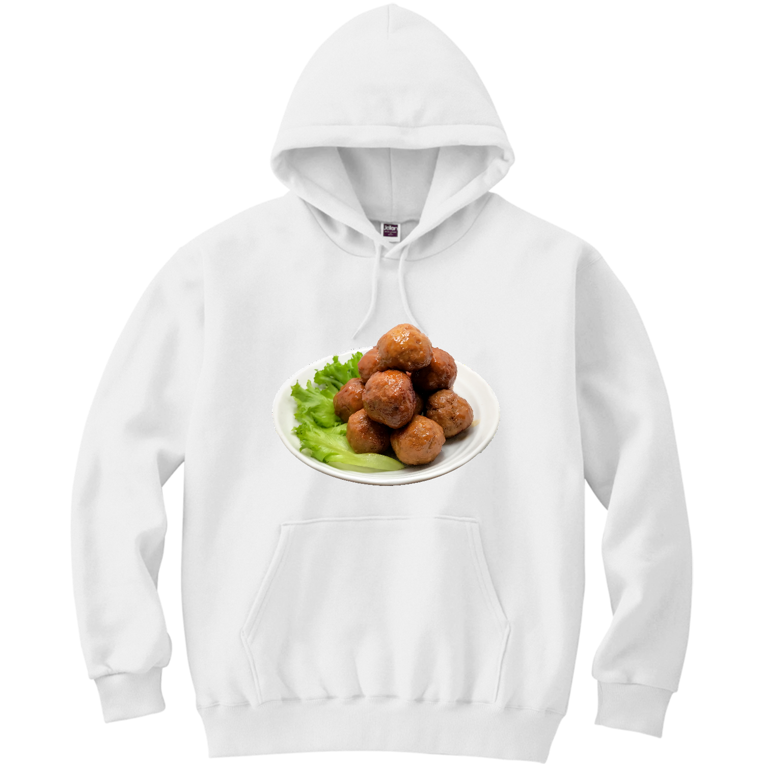 ミートボール 軽量プルパーカー (長袖プリント)