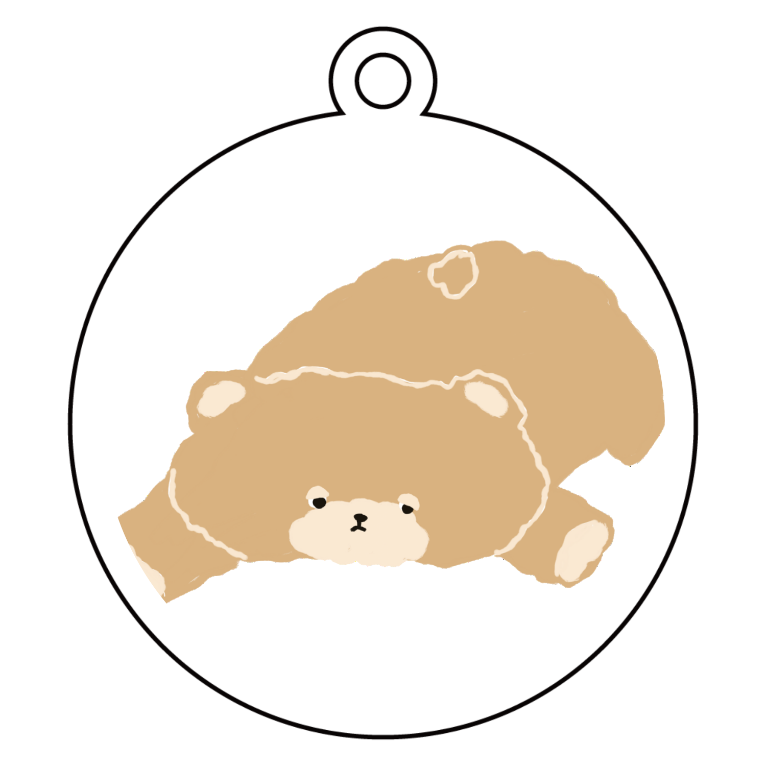 くたっと寝そべる、おつかれクマさんシリーズ キーホルダー｜くま洋品