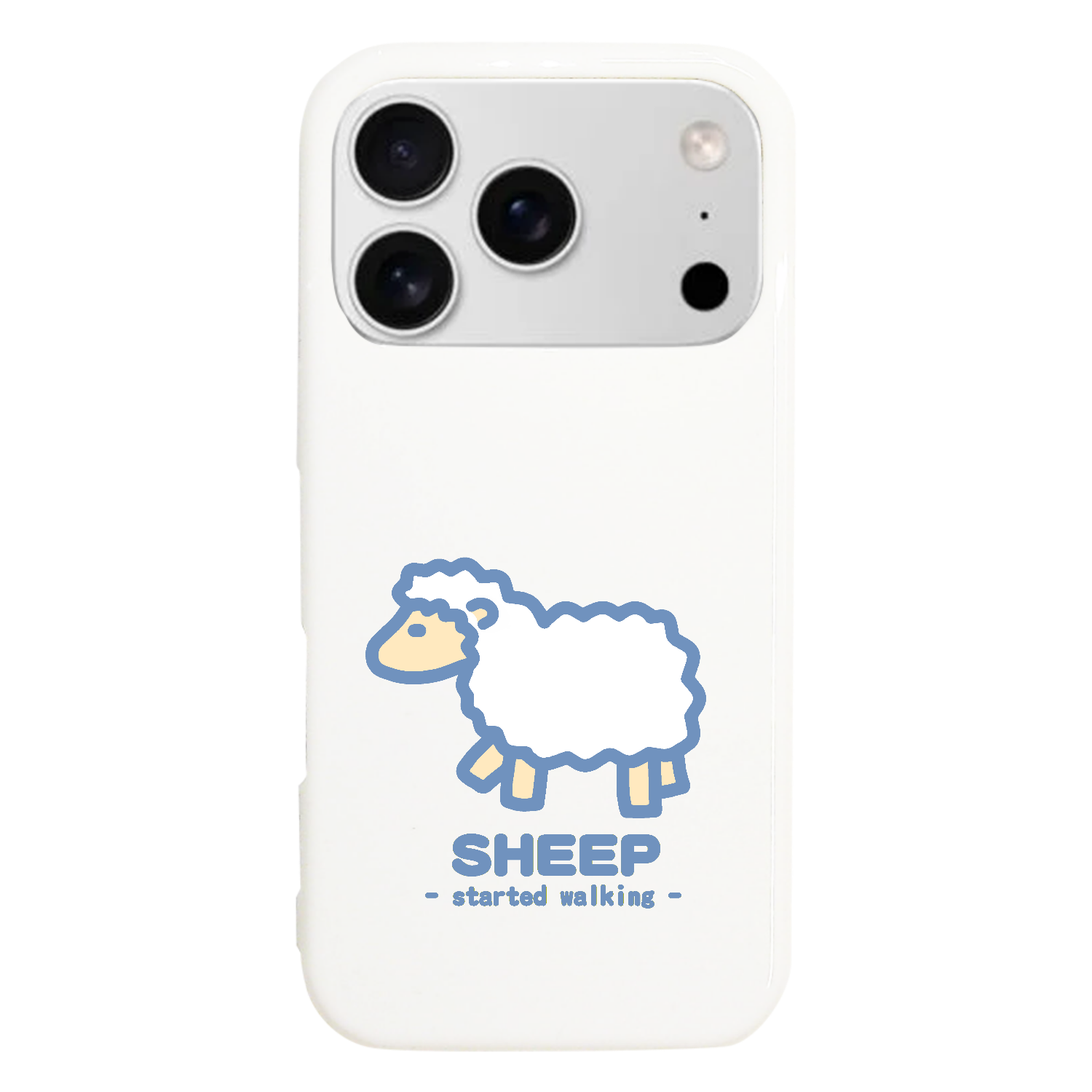 なんとなく歩き出すひつじⅡ（紺） iPhone17 Pro (ハードケース)
