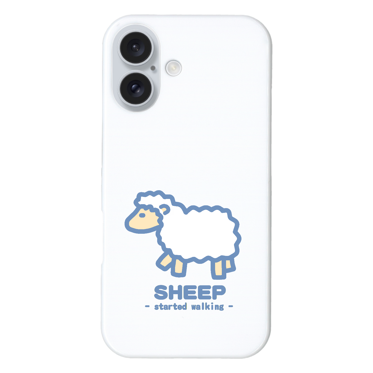 なんとなく歩き出すひつじⅡ（紺） iPhone16 (ハードケース)