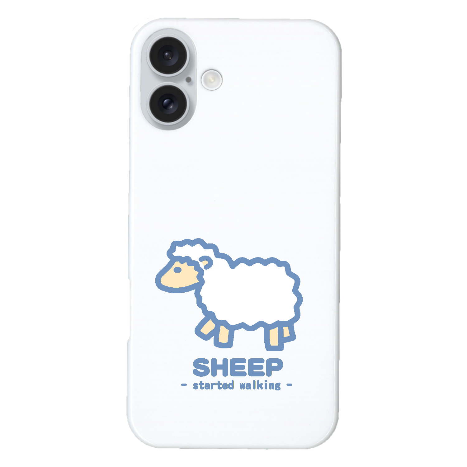 なんとなく歩き出すひつじⅡ（紺） iPhone16 Plus (ハードケース)