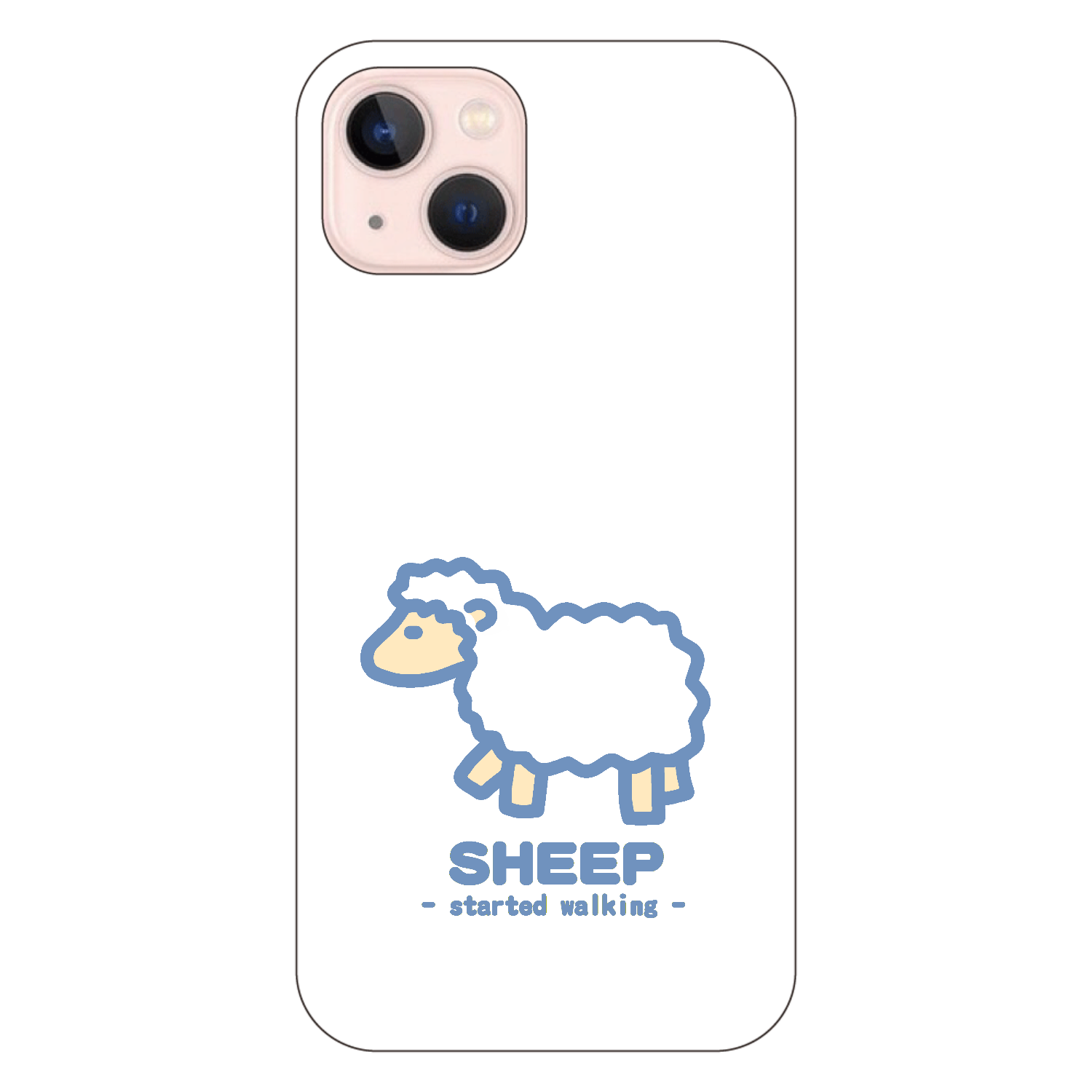 なんとなく歩き出すひつじⅡ（紺） iPhone13 (白/黒) 