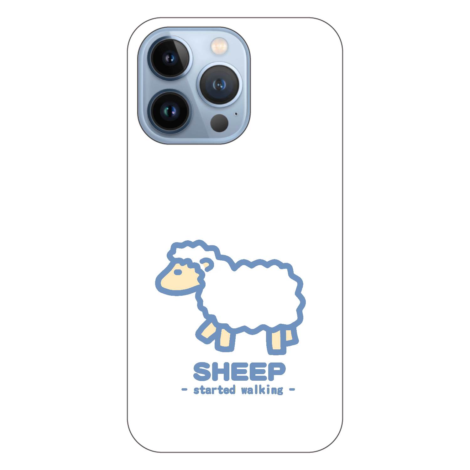 なんとなく歩き出すひつじⅡ（紺） iPhone13 Pro (白/黒) 