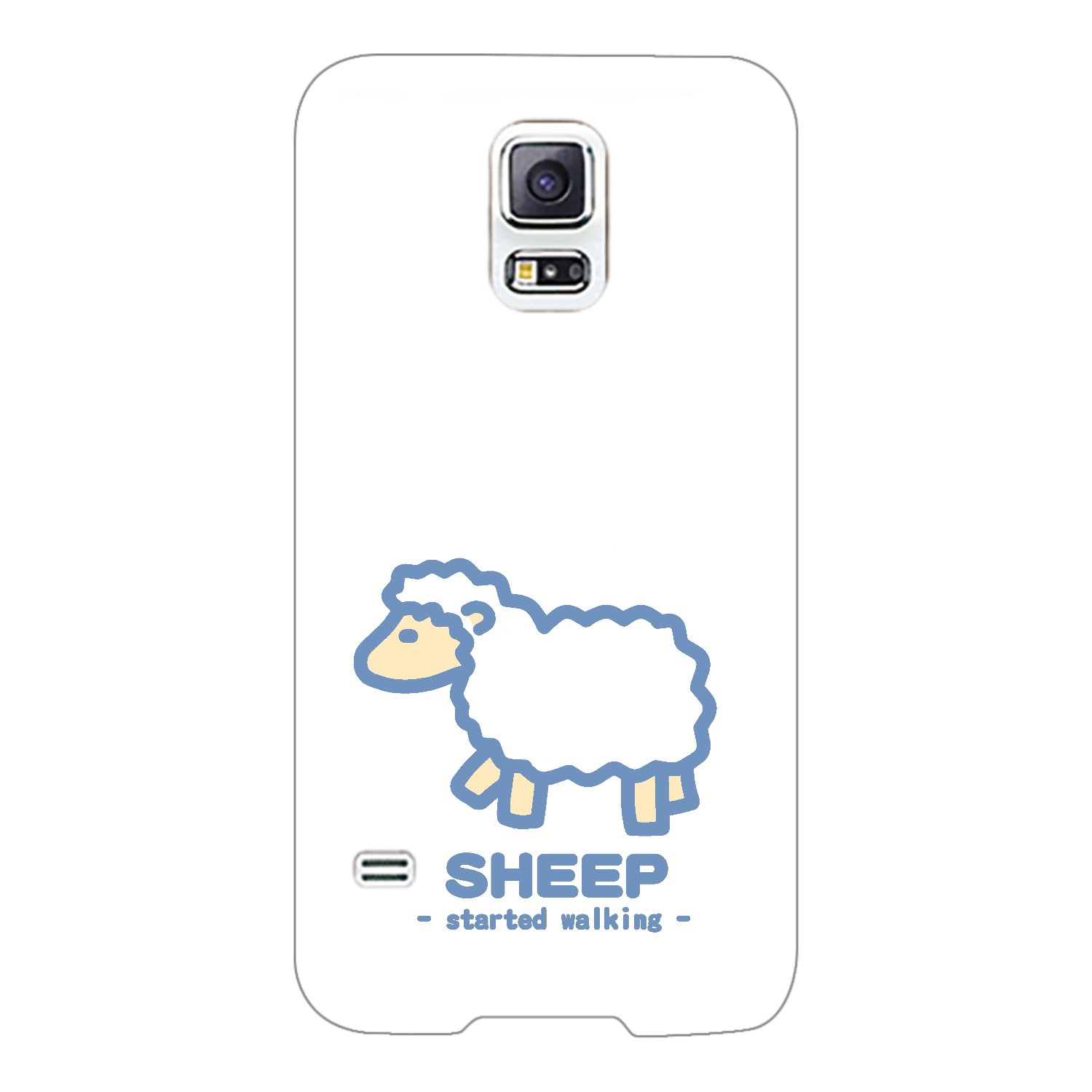なんとなく歩き出すひつじⅡ（紺） Galaxy S5(SC-04F/SCL23)