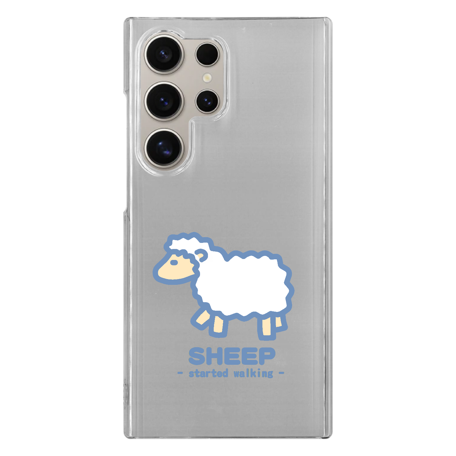 なんとなく歩き出すひつじⅡ（紺） Galaxy S24 Ultra (SC-52E/SCG26) ハードケース