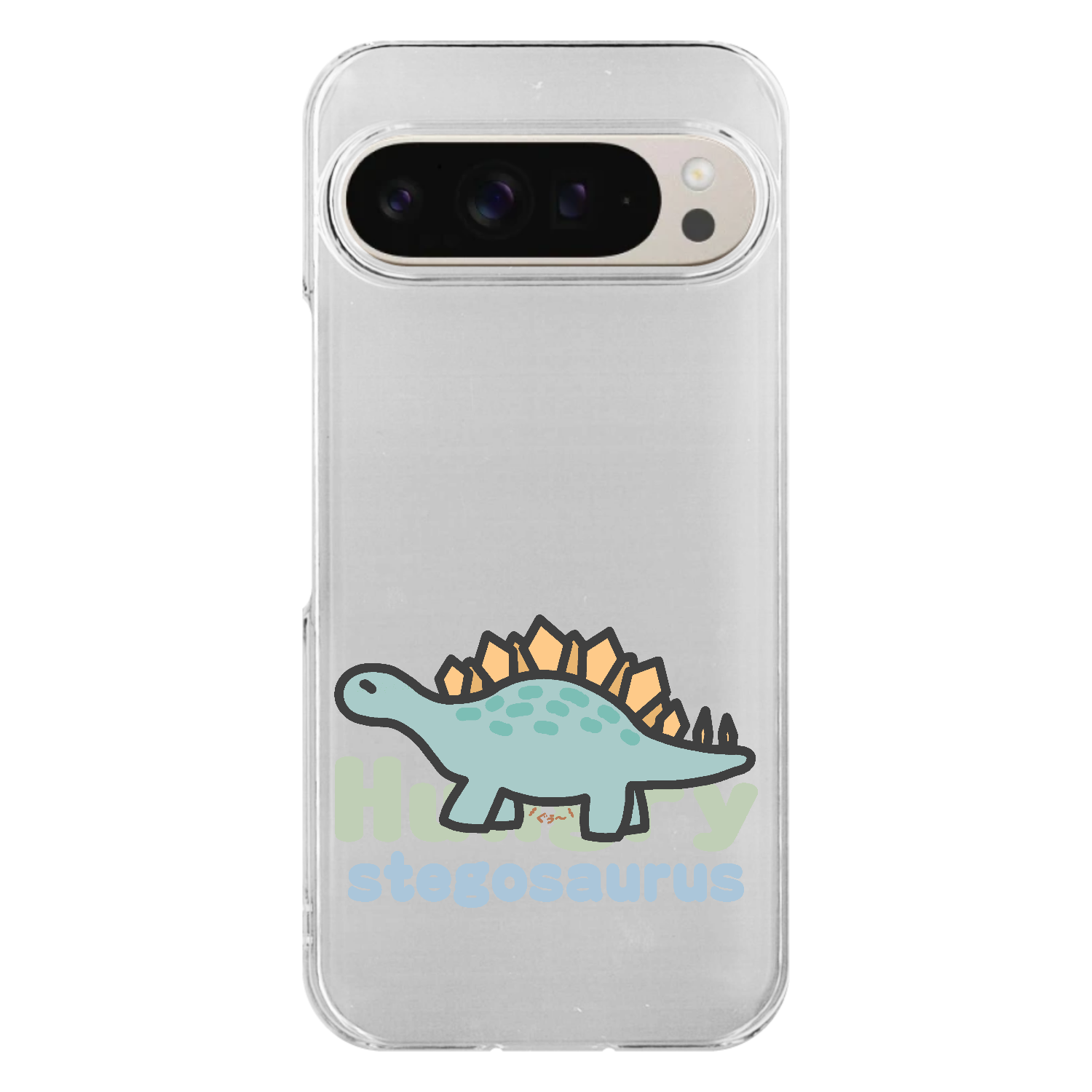 ステゴサウルス　お腹が空いてます（あお） Google Pixel9/9Pro ハードケース