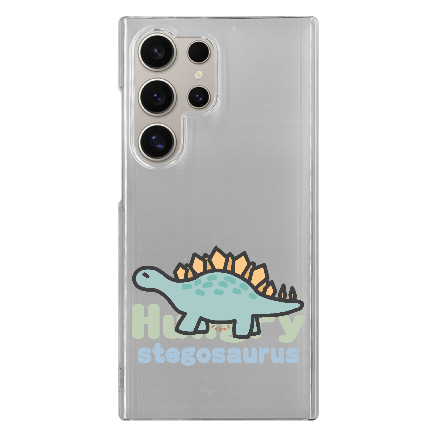ステゴサウルス　お腹が空いてます（あお） Galaxy S24 Ultra (SC-52E/SCG26) ハードケース