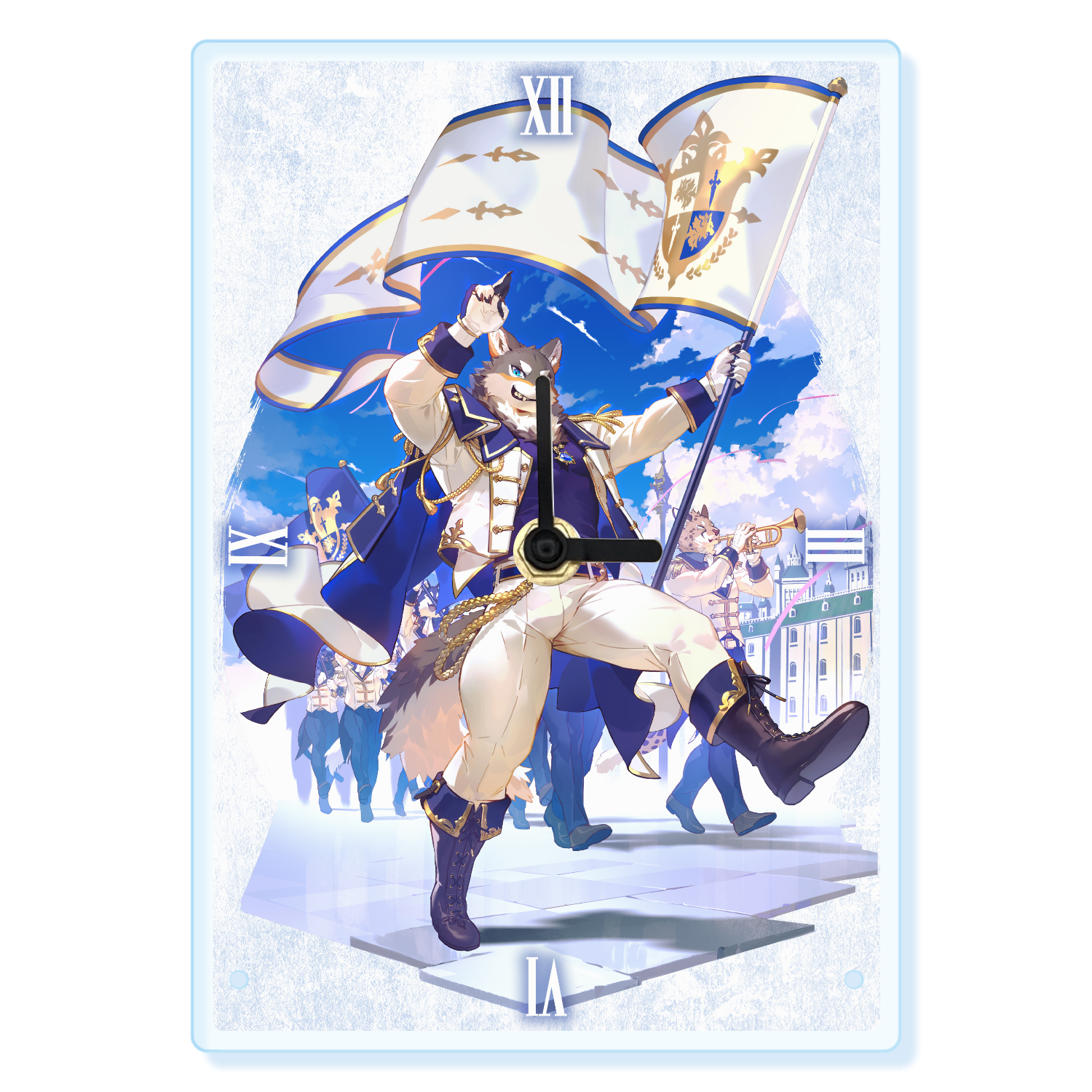 【オリラボ限定】荒塚オガミさま 5th記念 アクリル時計アクリル置き時計1