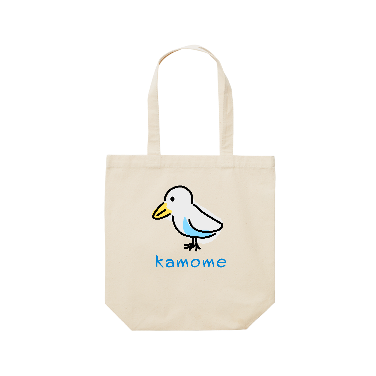 ゆるいかもめちゃん レギュラーキャンバストートバッグ(M) (フルカラー転写プリント)