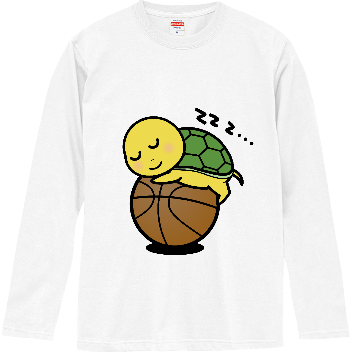 バスケ亀 ロングスリーブTシャツ