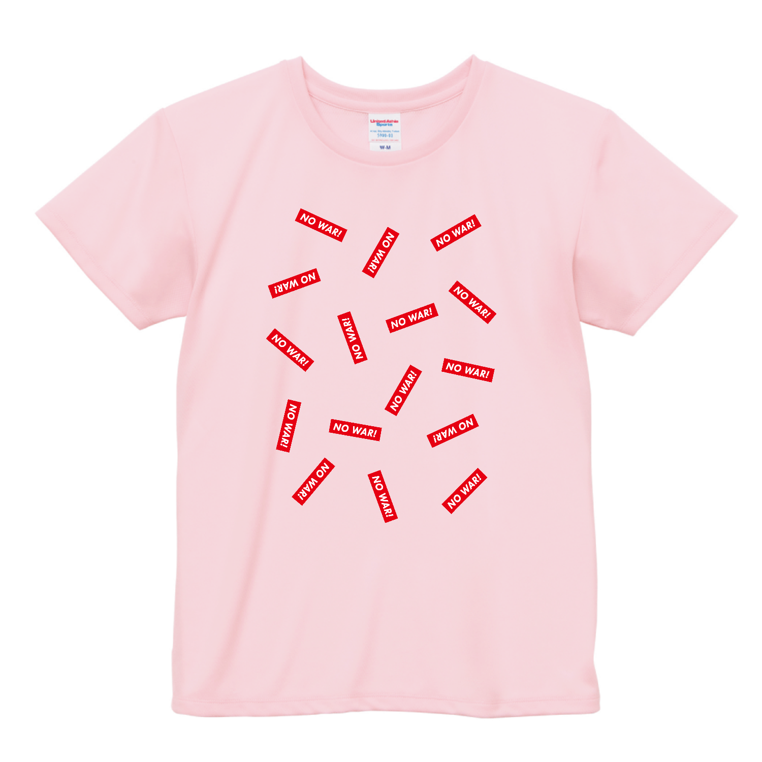 反戦 NO WAR! ドライアスレチック Ｔシャツ〈ウィメンズ〉