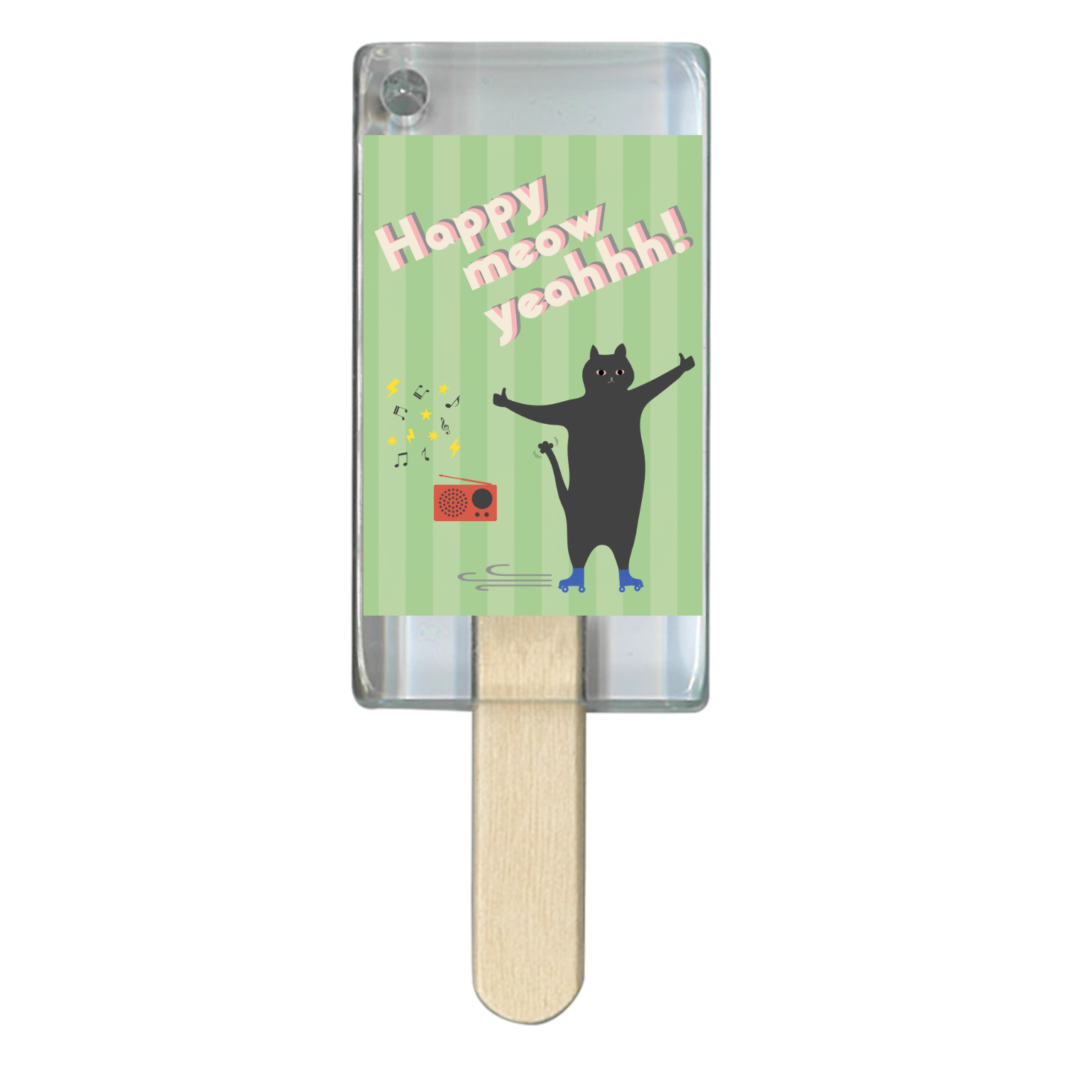 Happy Meow Yeahhh! Cat アイス型アクリルチャーム