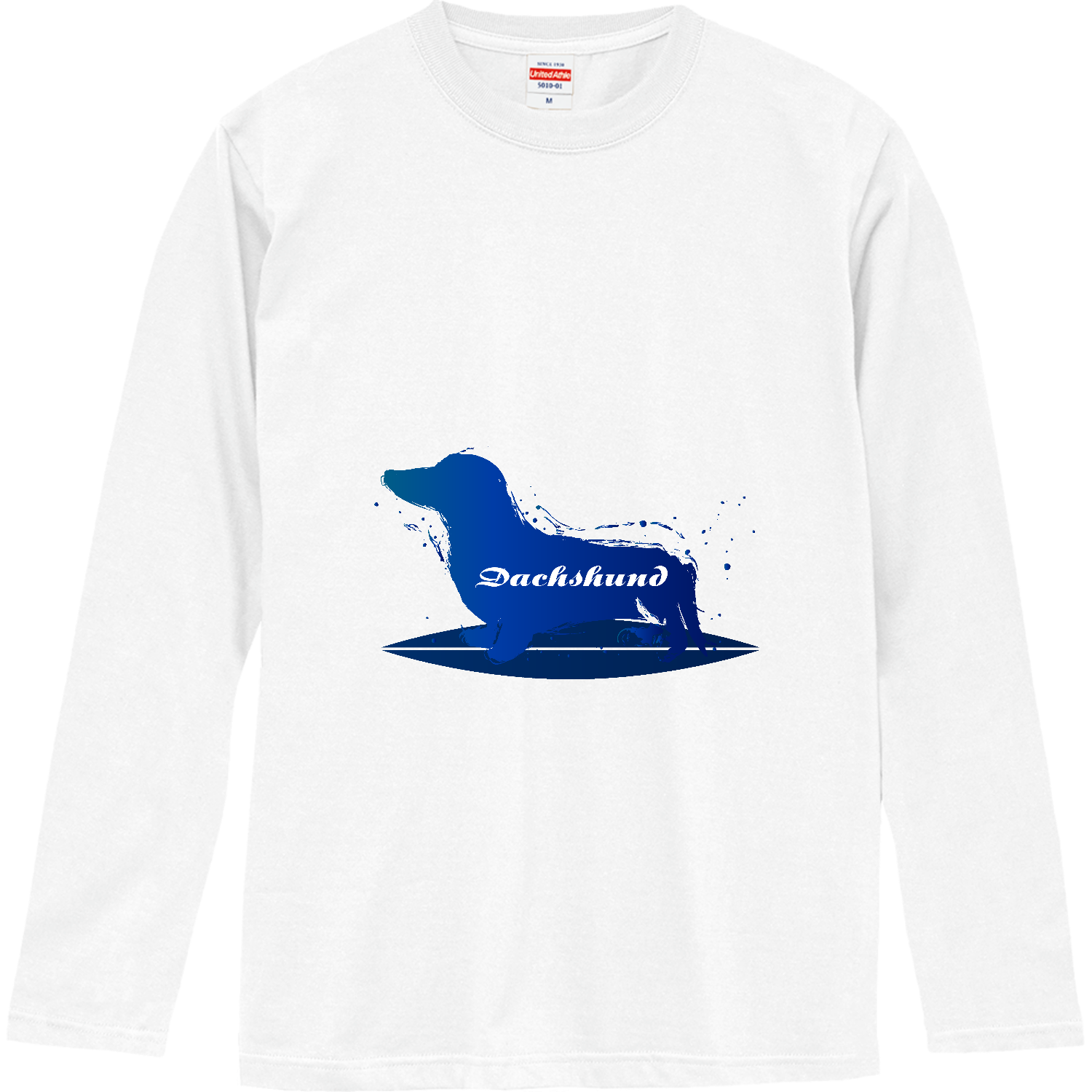 ミニチュアダックスサーファー ロングスリーブTシャツ