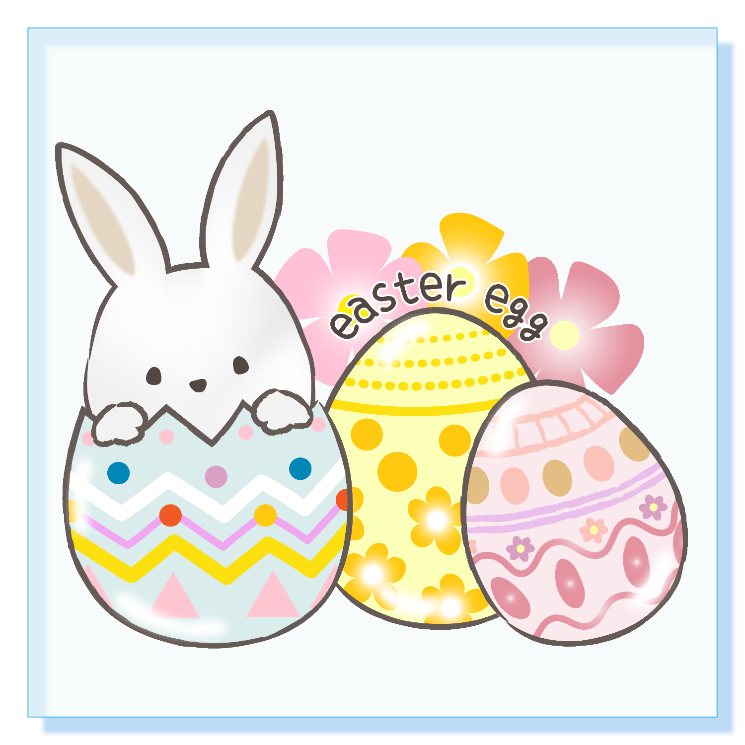 easter egg アクリルブロック (100 x 100mm)