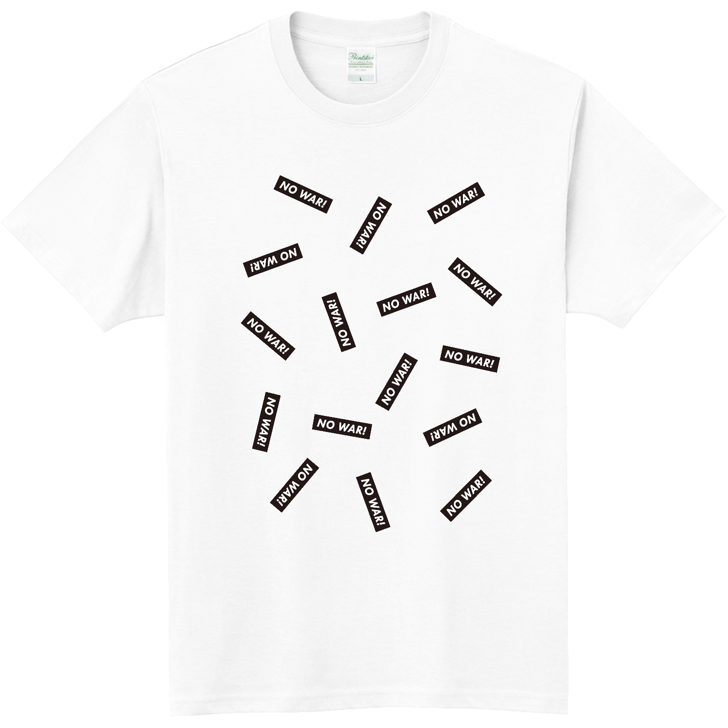 反戦 NO WAR! 2 軽量Ｔシャツ